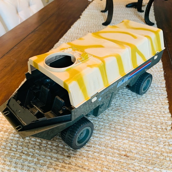 983 GI Joe ARAH Troop Transport APC Vehicle - Olive Camo Incomplete - Picture 1 of 10